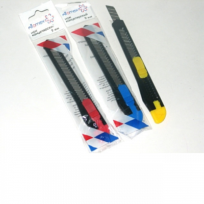 Нож канцелярский Attomex 9 мм