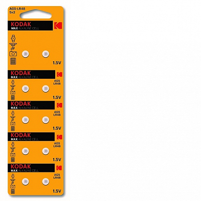 Kodak AG05 / LR48 / LR754 / 393 (Блистер 10 шт.)