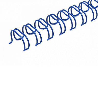 Пружины металлические, А4, 7,9мм (5/16"), синий, 100 штук, 34 петли, до 60 листов