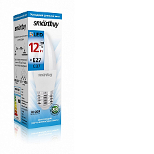 SMARTBUY лампа C37 12W 6000K E27