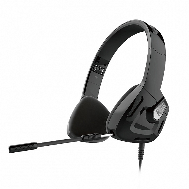 Наушники игровые Smartbuy RUSH LANCER, кабель 1м+1.5м, с микрофоном, складные, черный 