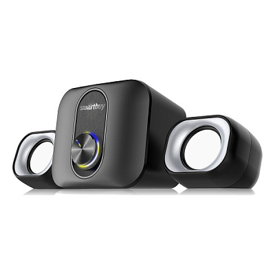 Колонки 2.1 Smartbuy ORION Bluetooth/AUX, 12Вт, LED-подсветка, питание от USB, черный