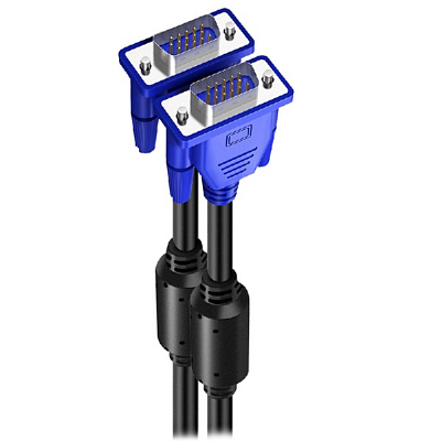 Кабель VGA штекер - VGA штекер Energy Power, 1.5м, черный