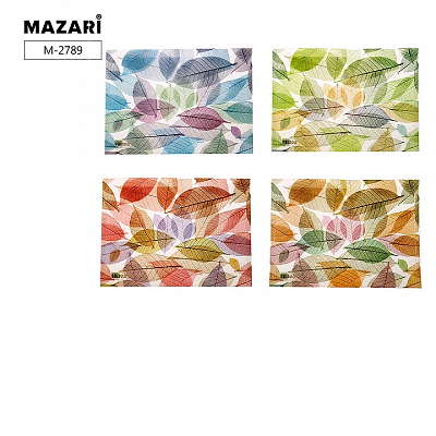 Папка на кнопке LEAVES, 26х36 см, пластиковая, плотность 160 мкм, 4 дизайна