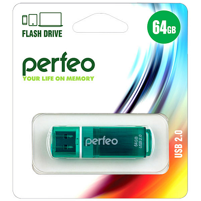 Perfeo 64Gb C13 Green