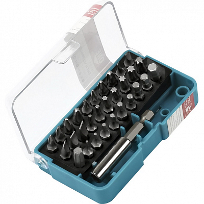 Набор бит (насадок) и удлинитель 31 предмет (отвертка, 30 бит, CR-V), Smartbuy 