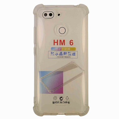 Клип-кейс Xiaomi Redmi 6 Силикон-2 прозрачный