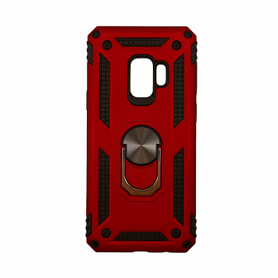 Чехол Samsung S9 M1, кольцо и магнит, красный