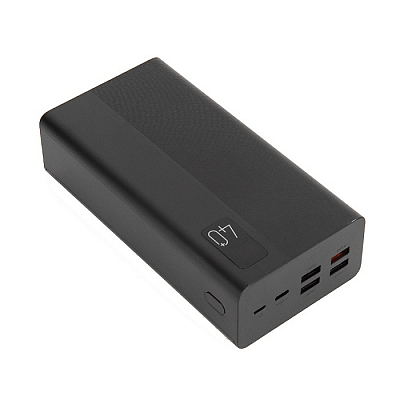 Power bank Perfeo MOUNTAINS 40000 mAh, 4USB, PD + QC 3.0, выход Type-C, черный