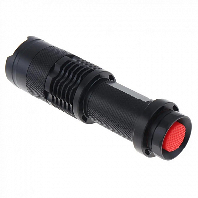 Фонарь ручной ND-4002 (1 х АА/14500), регулировка, черный