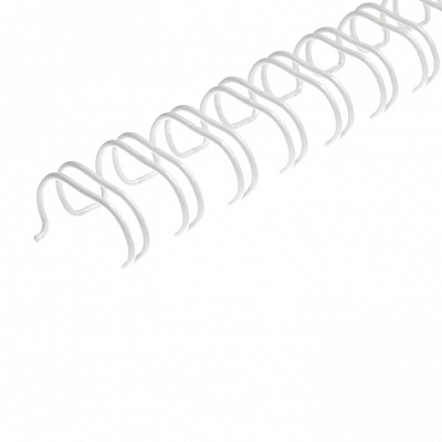 Пружины металлические, А4, 7,9мм (5/16"), белый, 100 штук, 34 петли, до 60 листов