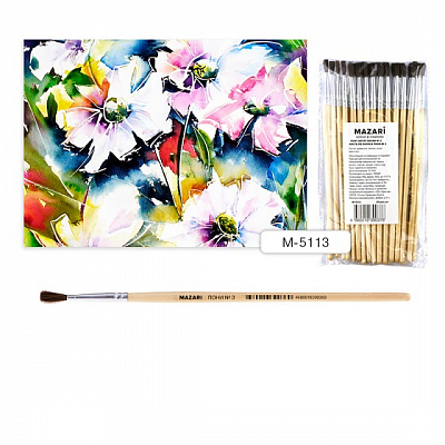 Кисть MAZARI пони №3, круглая