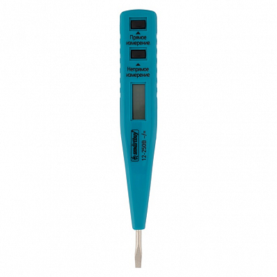 Индикаторная отвертка  Smartbuy 130мм, до 250 В, шлицевая, ЖК дисплей: 12, 36, 55, 110, 220В 