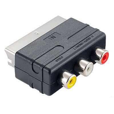 Переходник Скарт-3Т Perfeo