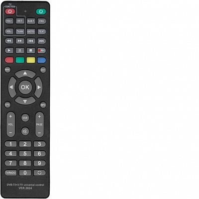 Универсальный пульт HUAYU DVB-T2+3-TV ver.2024 (как Lumax B0302)
