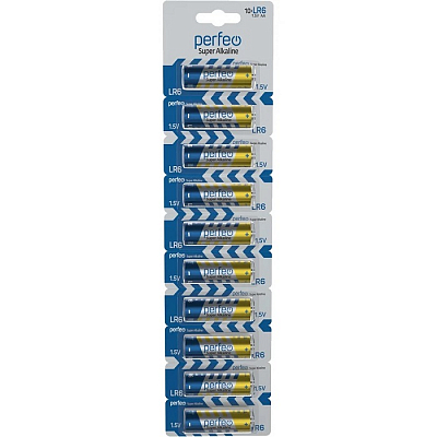 Perfeo LR6 Super Alkaline (Блистер 10 шт.) Отрывной по 1 шт.