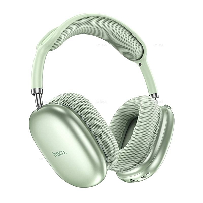 Bluetooth наушники накладные hoco W35 Air microSD/ AUX с микрофоном, зеленый