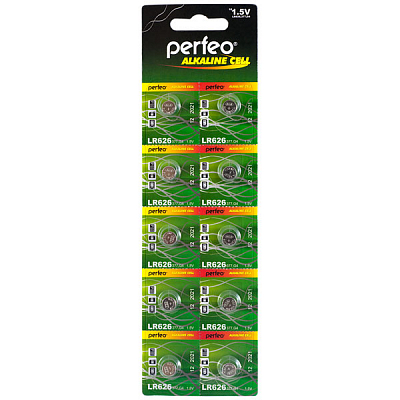 Perfeo AG04 / LR66 / L626 / 377 Alkaline Cell (Блистер 10 шт.)