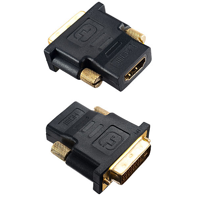 Переходник HDMI гнездо - DVI-D штекер Perfeo