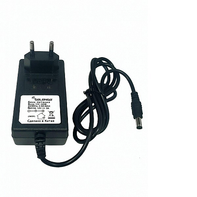 Блок питания 12V/3A Selenga, 5.5x2.5