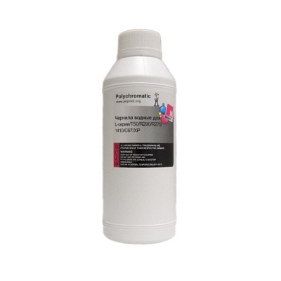 Чернила Polychromatic для EPSON L800/L200/R270/P50/XP/R200/C79/C67, 1 литр, Magenta, водные