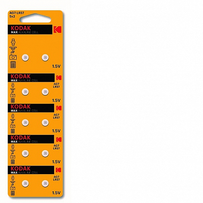 Kodak AG07 / LR57 / LR926 / 395 (Блистер 10 шт.)