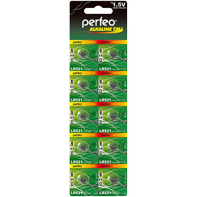Perfeo AG0 / LR63 / L521 / 379 Alkaline Cell (Блистер 10 шт.)