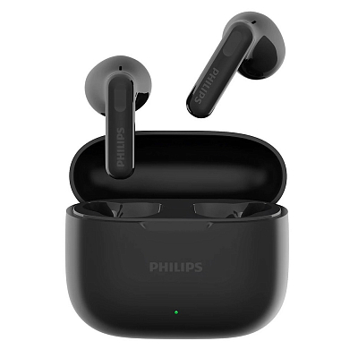 Bluetooth наушники вкладыши PHILIPS TWS TAT1220 с микрофоном, черный. Кейс 400мАч
