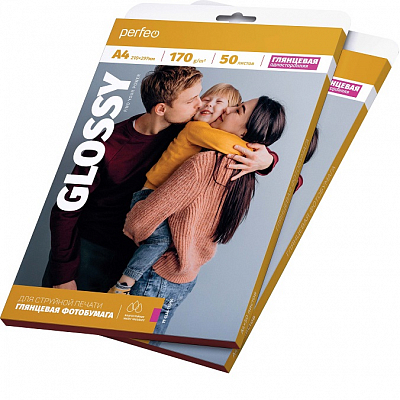 Фотобумага Perfeo глянцевая А4 170г/м 50 листов (G06)