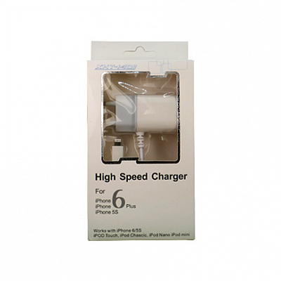 Сетевое з/у iPhone (Lightning) XKT-1401, 1.5A, бело-серый