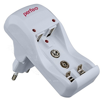 Зарядное устройство для аккумуляторов Perfeo PF-VN-210 (2 х AA/AAA/ крона ), 220V