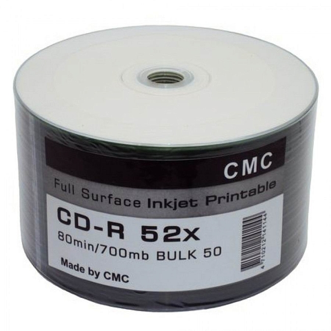 CD-R CMC PRINT 700Mb 52x Bulk (50)