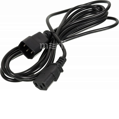 Шнур для питания  C14(m) - C13(f) 3 м, удлинитель, черный