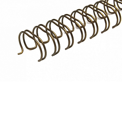 Пружины металлические, А4, 11,1мм (7/16"), бронза, 100 штук, 34 петли, до 85 листов