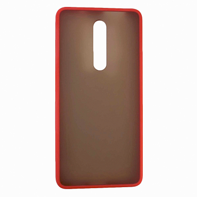 Клип-кейс Xiaomi Redmi K20/ K20 Pro/ Mi 9T/ Mi 9T Pro пластик матовый красный край