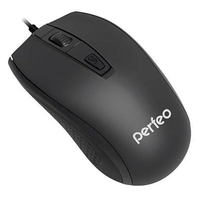 Мышь Perfeo PROFIL USB, 4 кнопки, черный