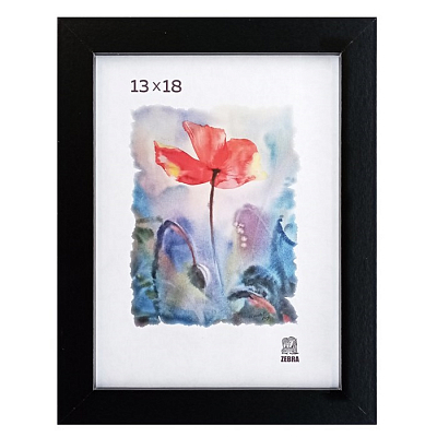 Фоторамка 13х18 МДФ Зебра 208 Черный