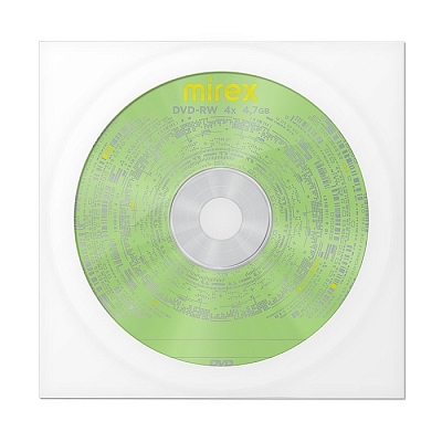 DVD RW Mirex 4.7Gb 4x (Бумажный конверт)-