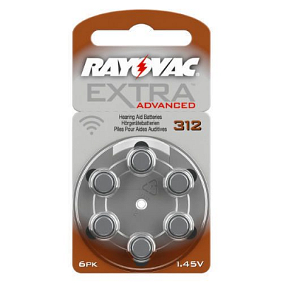 Rayovac ZA312 Extra (Блистер 6 шт.)