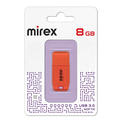 USB 3.0 Mirex 8Gb SOFTA ORANGE