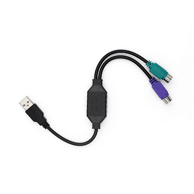 Адаптер USB штекер - 2 х PS/2 гнездо Mirex 