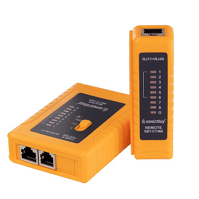 Тестер интернет кабеля CT468 RJ-45, RJ-11 Smartbuy Tools