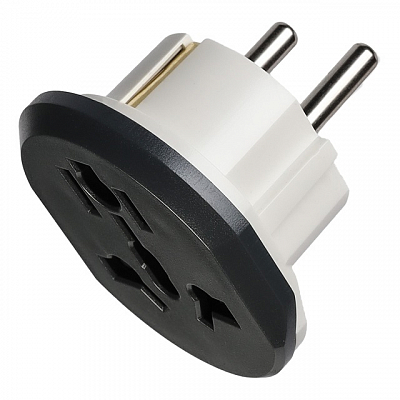 Универсальный переходник Smartbuy 16А 250V белый