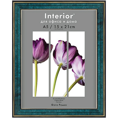 Фоторамка 15х21 пластиковая Interior Office 285 Малахит