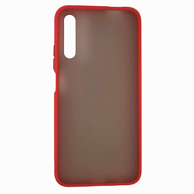 Клип-кейс Honor 9X/ 9X Pro/ Huawei Y9S Матовый, красный с черными кнопками