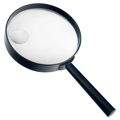 Увеличительное стекло (Лупа) Perfeo PF-SC6090, 2x, 6х, 3.5"(90 мм), пластик