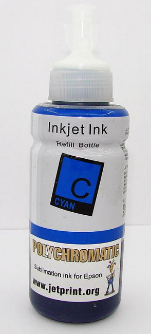 Чернила сублимационные Polychromatic, 100 мл, Cyan