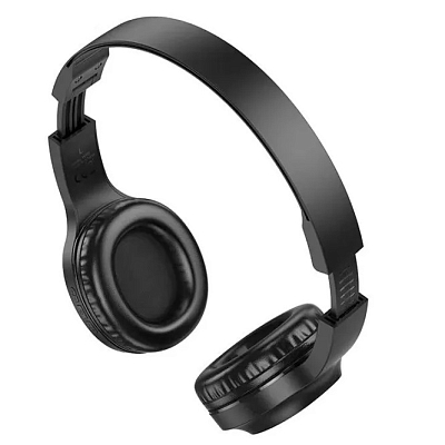 Bluetooth наушники hoco W46 с микрофоном, вход AUX, складные, черный
