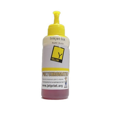 Чернила Polychromatic для EPSON L800/L200/R270/P50/XP/R200/C79/C67, 100 мл, Yellow, водные