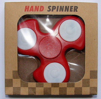 HAND SPINNER СВЕТЯЩИЙСЯ БУМЕРАНГ в коробке, красн